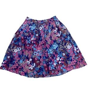 NWOT TALBOTS PLEATED FLORAL SKIRT **PETITE**